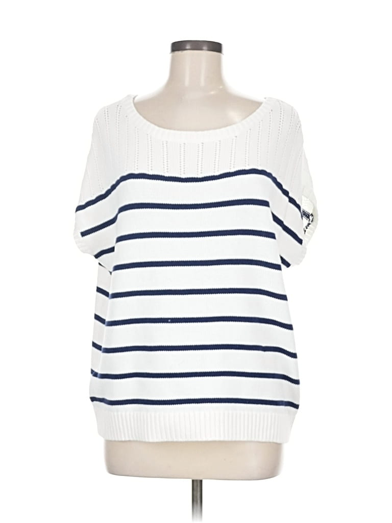 Pre-owned Tommy Bahama Pullover Sweater In White