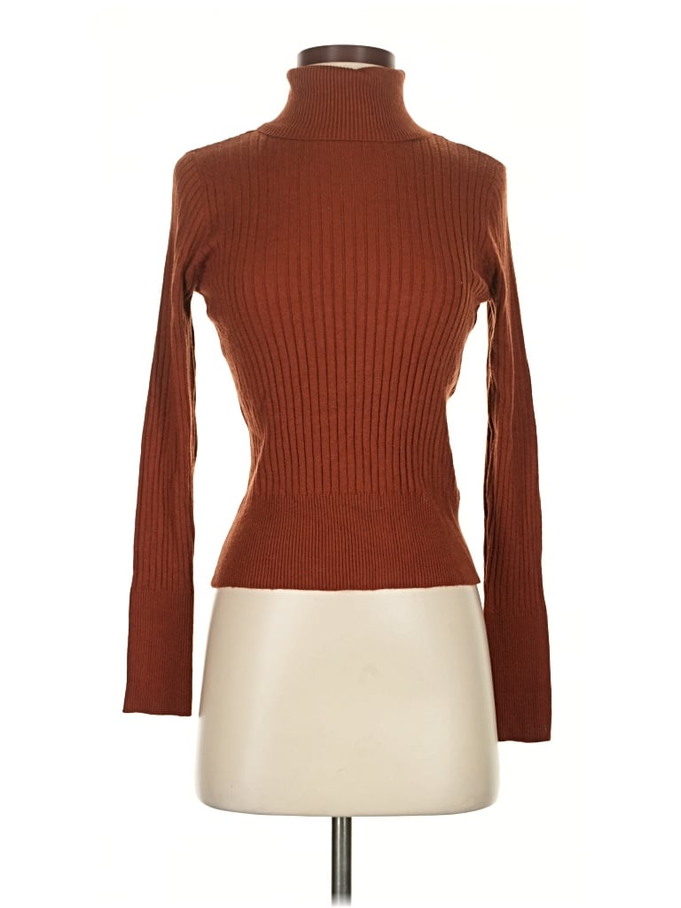 Pre-owned Cyrus Turtleneck Sweater In Brown