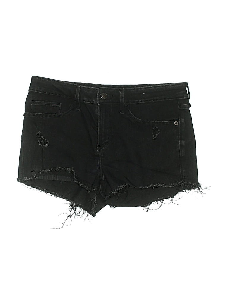 Pre-owned Abercrombie & Fitch Denim Shorts In Black