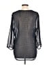 grand & greene 100% Polyester Black 3/4 Sleeve Blouse Size L - photo 2