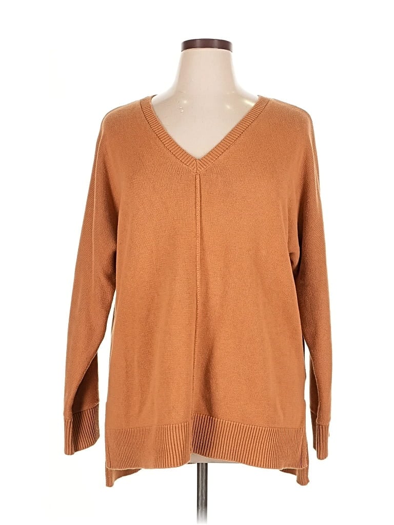 Pre-owned Tahari Pullover Sweater In Brown
