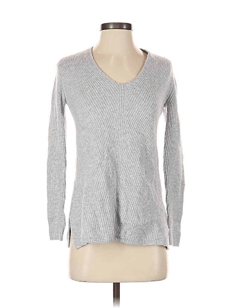Pre-owned Ann Taylor Loft Pullover Sweater In Silver