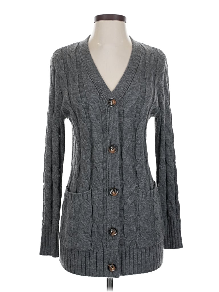 Pre-owned Merokeety Cardigan Sweater In Gray