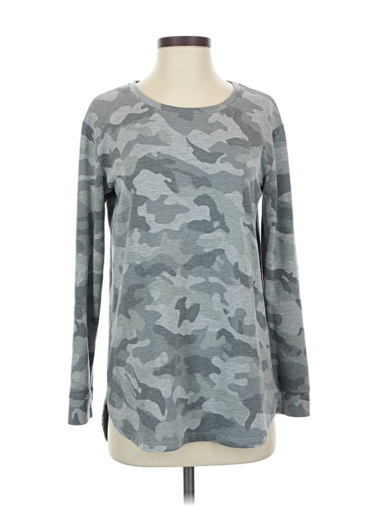 Pre-owned Jane And Delancey Long Sleeve T-shirt In Gray