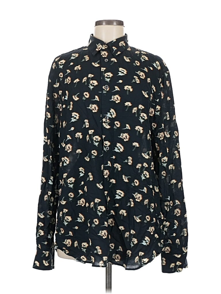 Pre-owned Paul Smith Long Sleeve Blouse In Blue