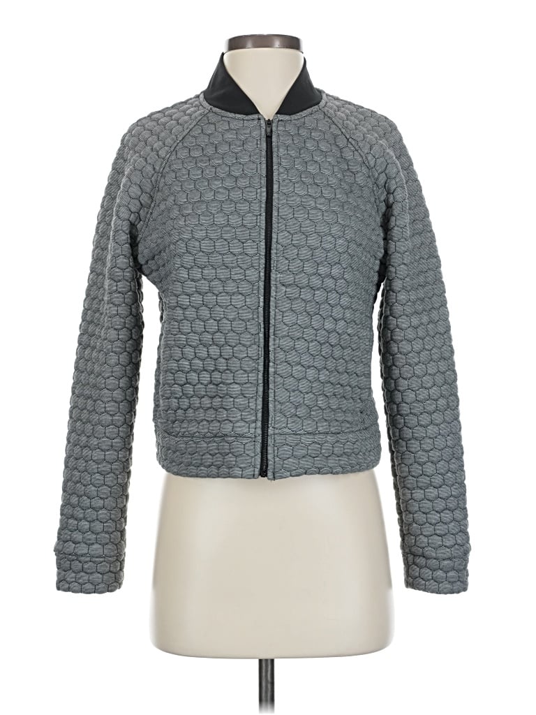 Pre-owned Gap Fit Cardigan Sweater In Gray