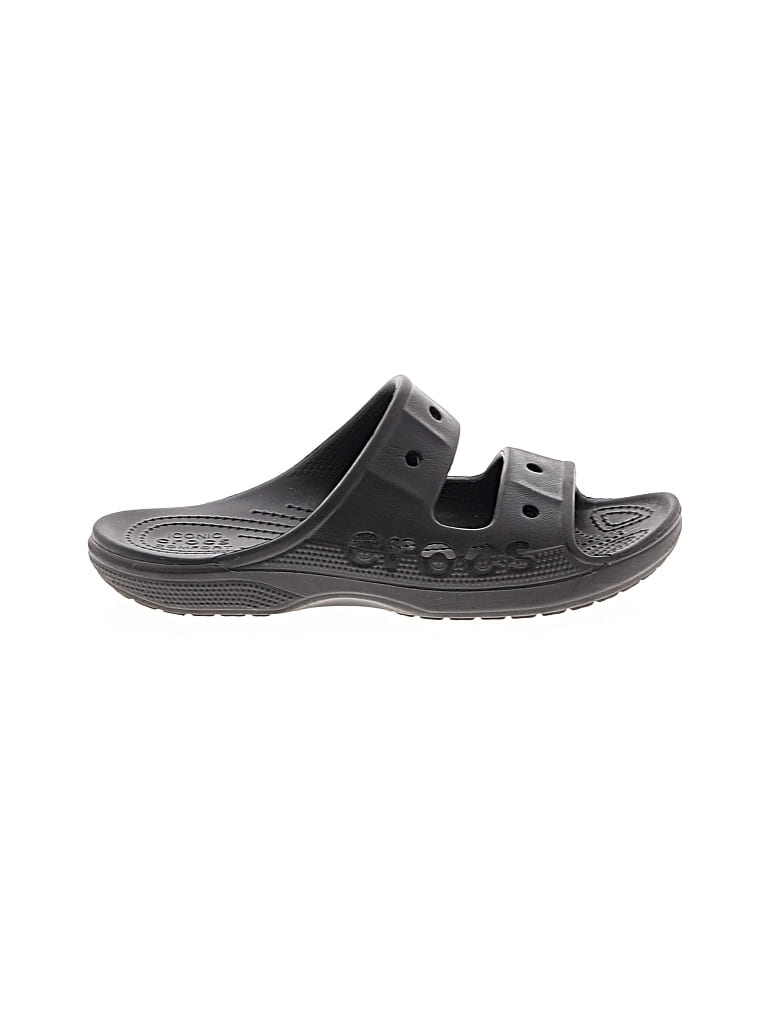 Pre-owned Crocs Sandals In Black