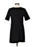Olivaceous Solid Black Casual Dress Size S - photo 1