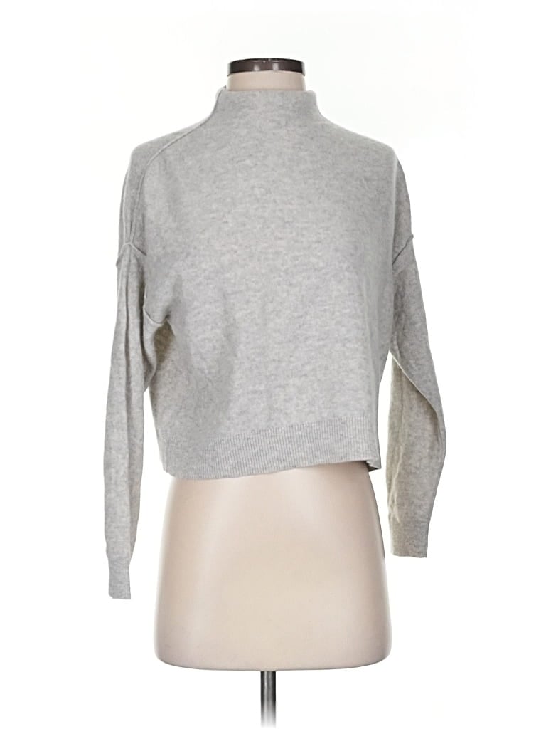 Pre-owned Pilcro Cashmere Pullover Sweater In Gray