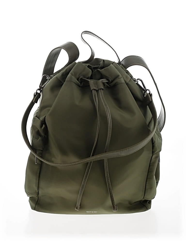 Pre-owned Matt & Nat Bucket Bag In Green