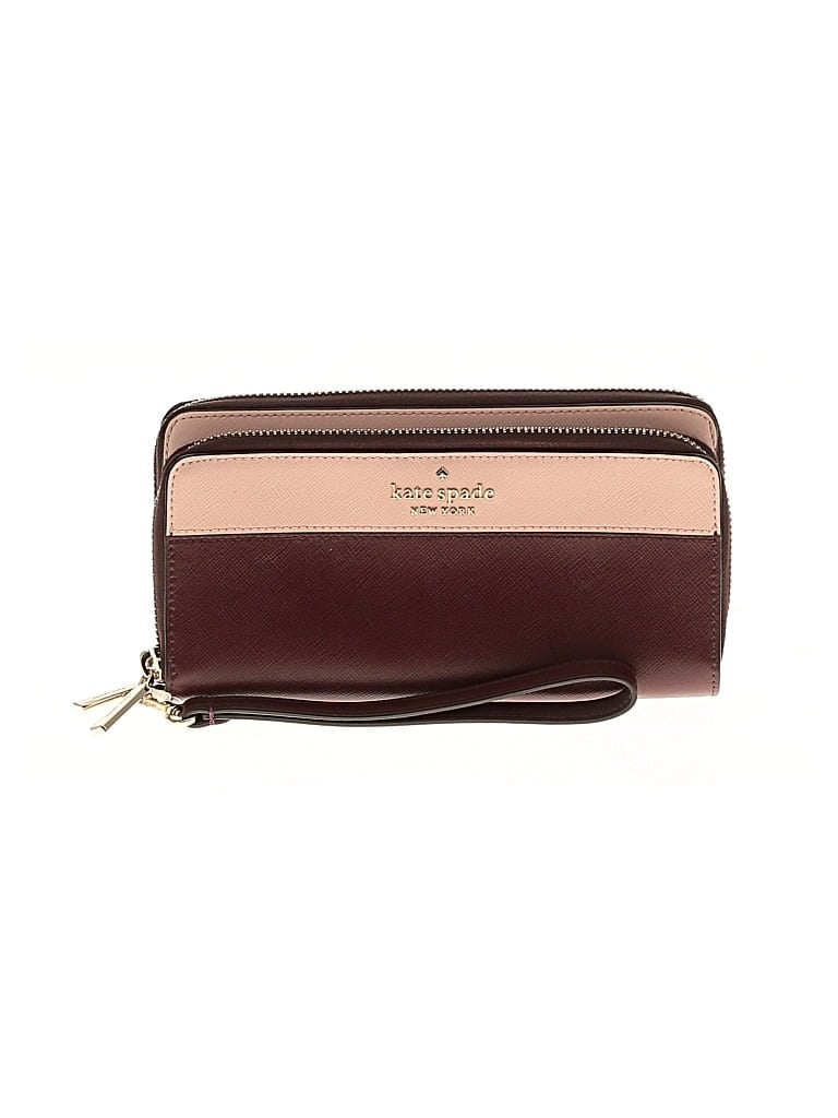 Pre-owned Kate Spade New York Leather Wallet In Burgundy