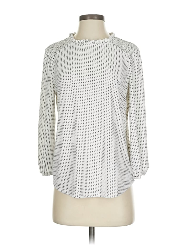 Pre-owned Adrianna Papell 3/4 Sleeve Blouse In White