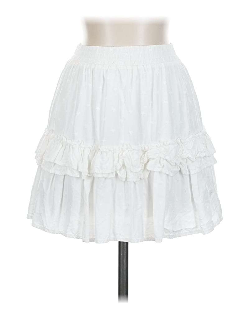 Pre-owned Storia Casual Skirt In White
