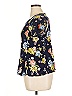 Torrid Floral Blue Short Sleeve Blouse Size 1X Plus (1) - photo 5