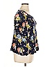Torrid Floral Blue Short Sleeve Blouse Size 1X Plus (1) - photo 4