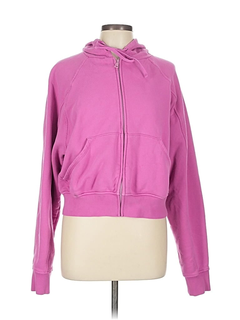 Pre-owned Beyond Yoga Zip Up Hoodie In Purple
