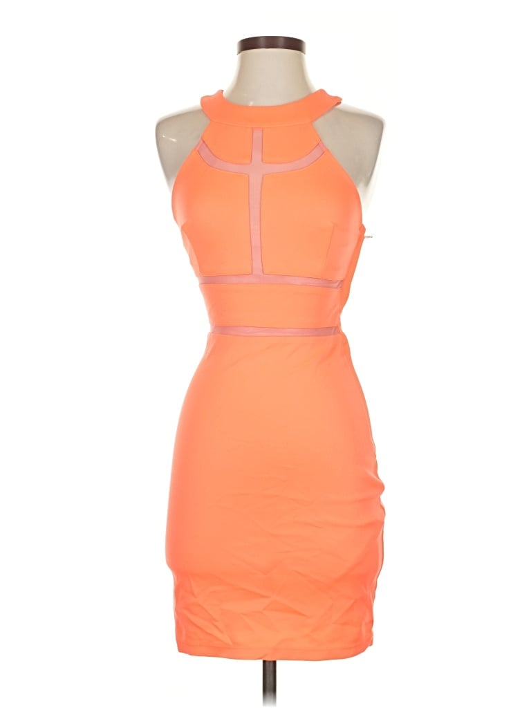 Pre-owned Guess Cocktail Dress In Orange