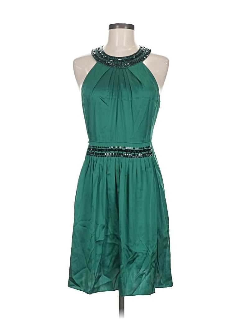 Pre-owned Bcbgmaxazria Cocktail Dress In Green