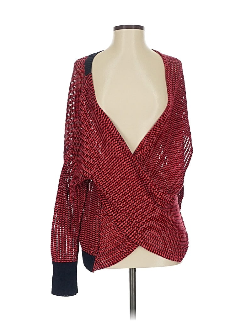 Pre-owned Derek Lam 10 Crosby Cardigan Sweater In Red