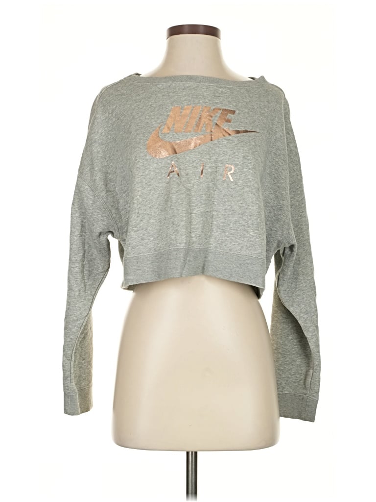 Pre-owned Nike Pullover Sweater In Gray