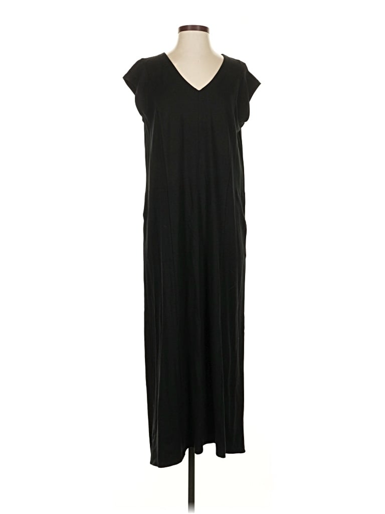 Pre-owned Jjill Casual Dress In Black