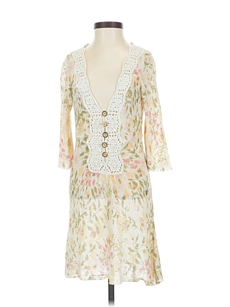 Pre-owned Assorted Brands Casual Dress In White