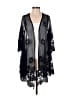 Eyeshadow 100% Polyester Black Cardigan Size XS - photo 1
