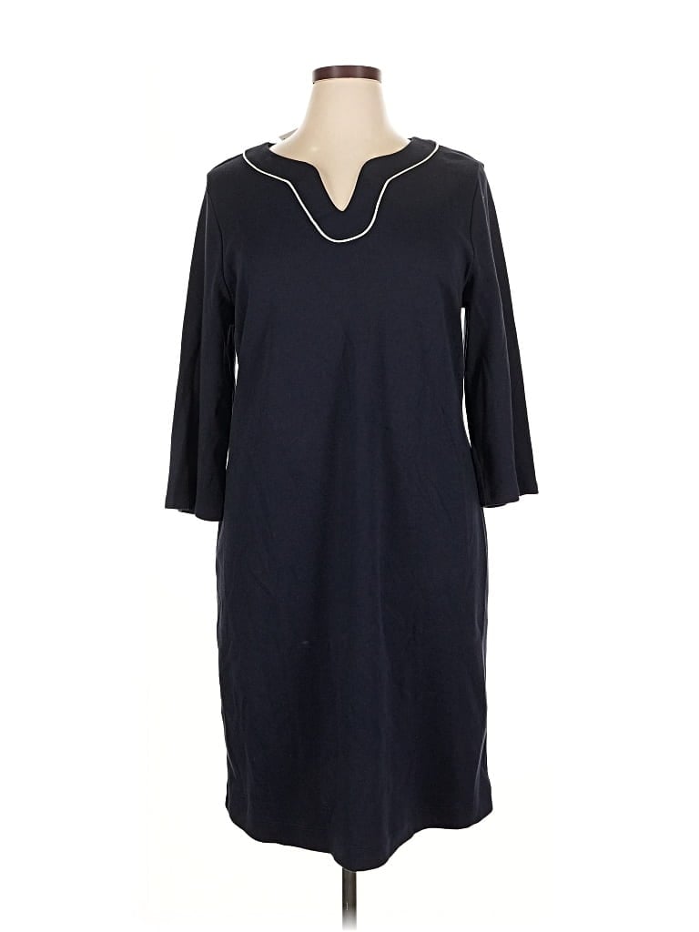 Pre-owned Talbots Casual Dress In Black