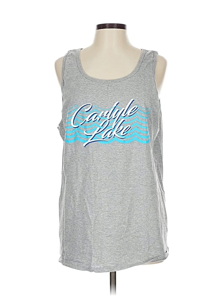 Pre-owned Fruit Of The Loom Sleeveless T-shirt In Gray