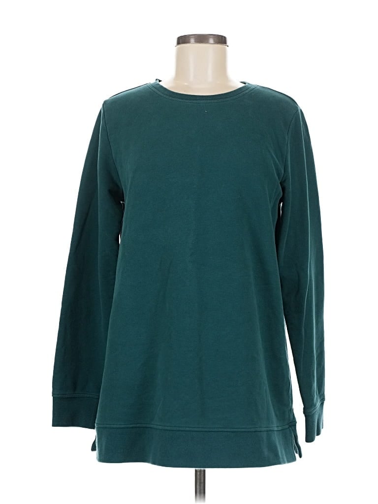 Pre-owned Lands' End Sweatshirt In Blue