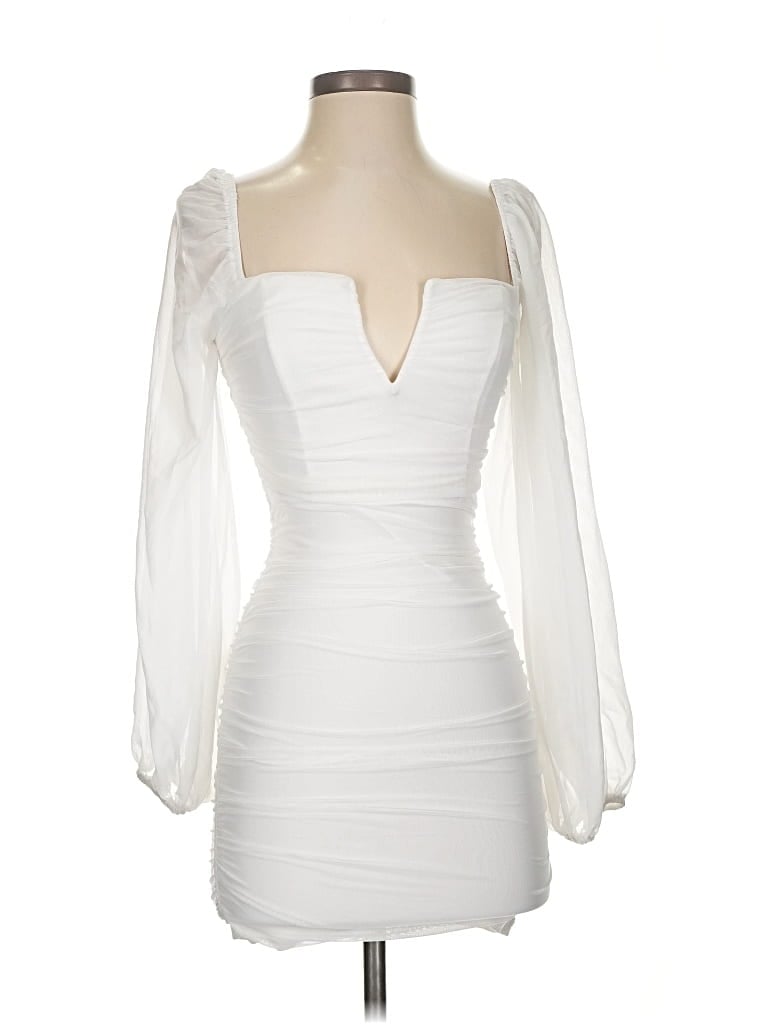 Pre-owned Hello Molly Cocktail Dress In White