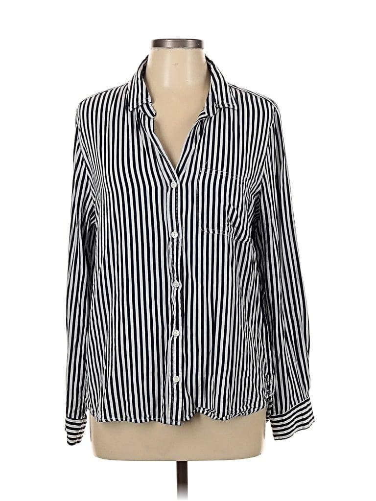 Pre-owned Velvet Heart Long Sleeve Blouse In Black