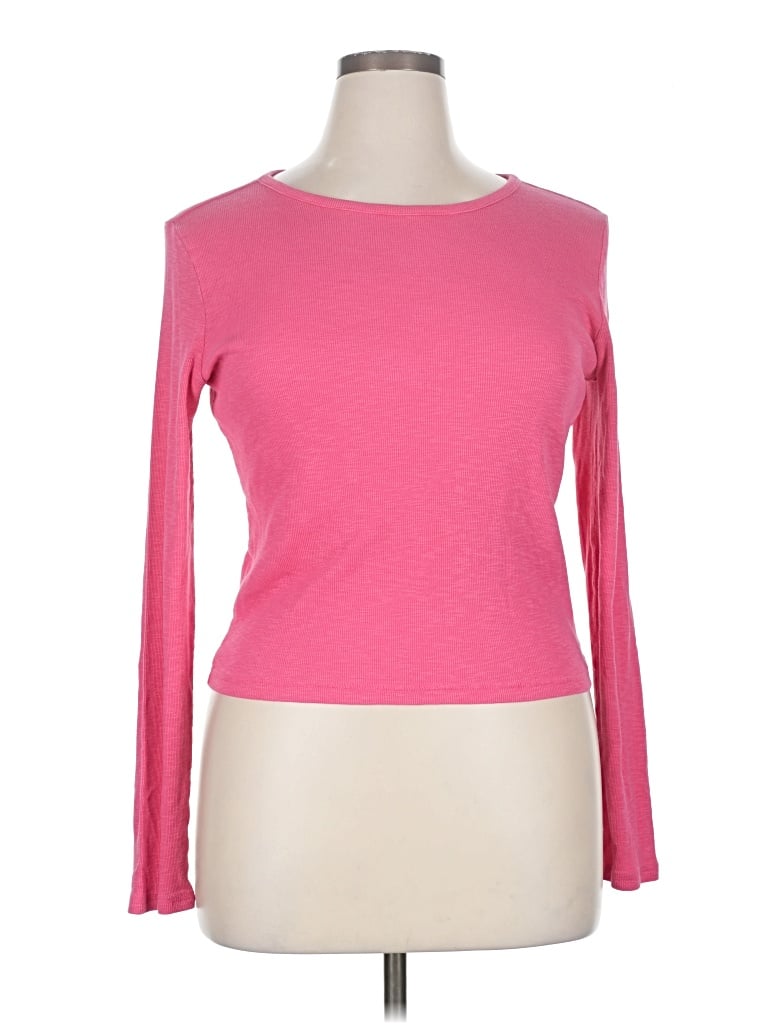 Pre-owned Universal Thread Long Sleeve T-shirt In Pink