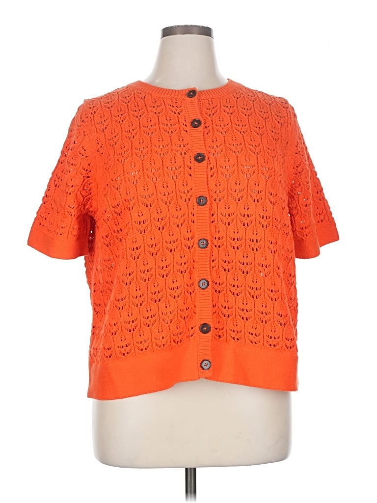 Boden Cardigan Sweater In Orange