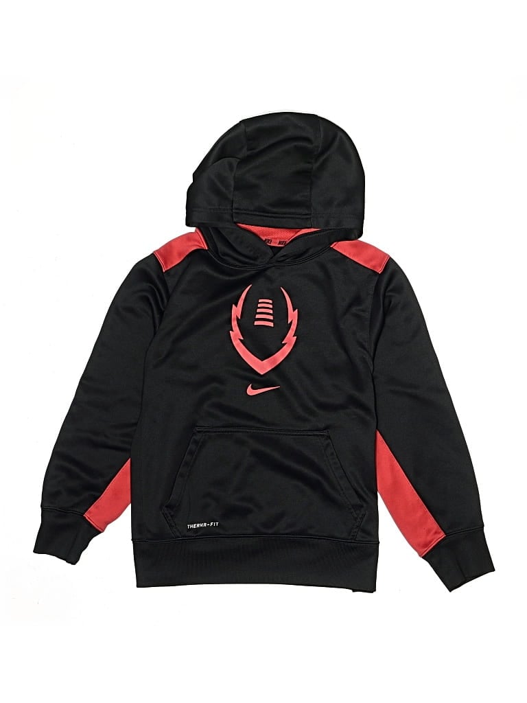 Pre-owned Nike Kids' Pullover Hoodie In Black