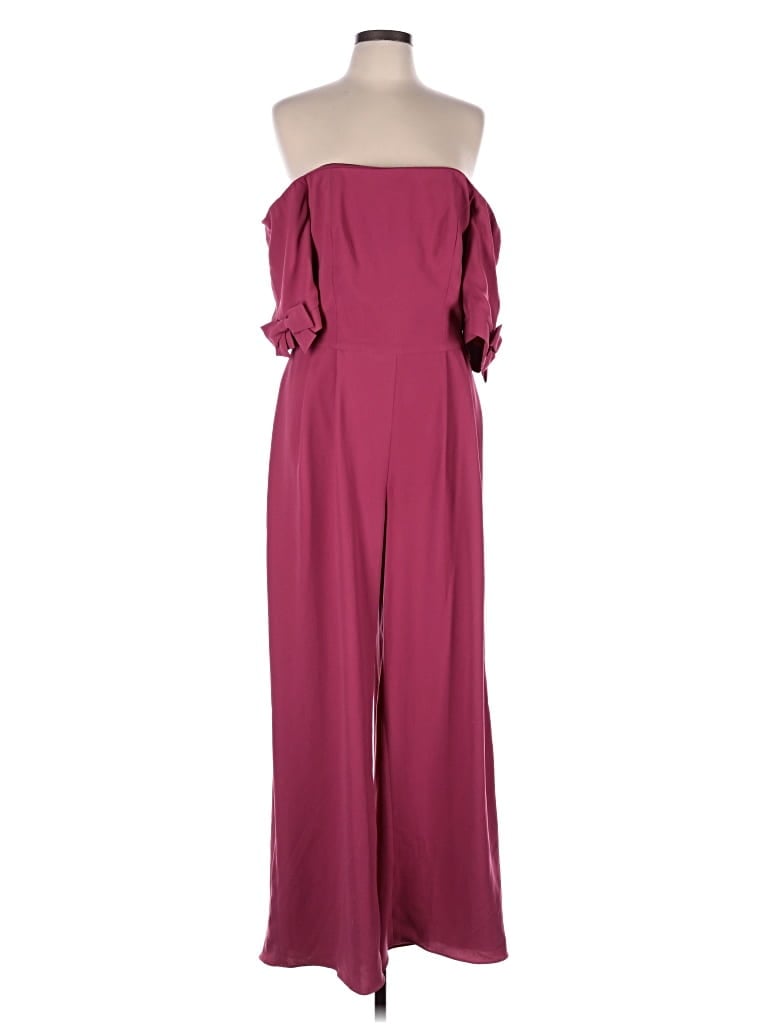 Pre-owned Gal Meets Glam Jumpsuit In Pink