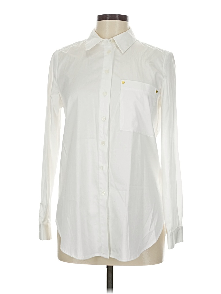 Pre-owned Michael Michael Kors Long Sleeve Button Down Shirt In White