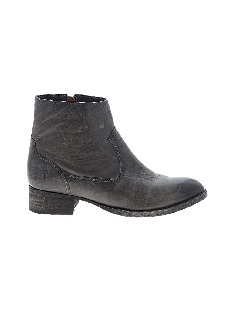 Pre-owned Frye Ankle Boots In Gray