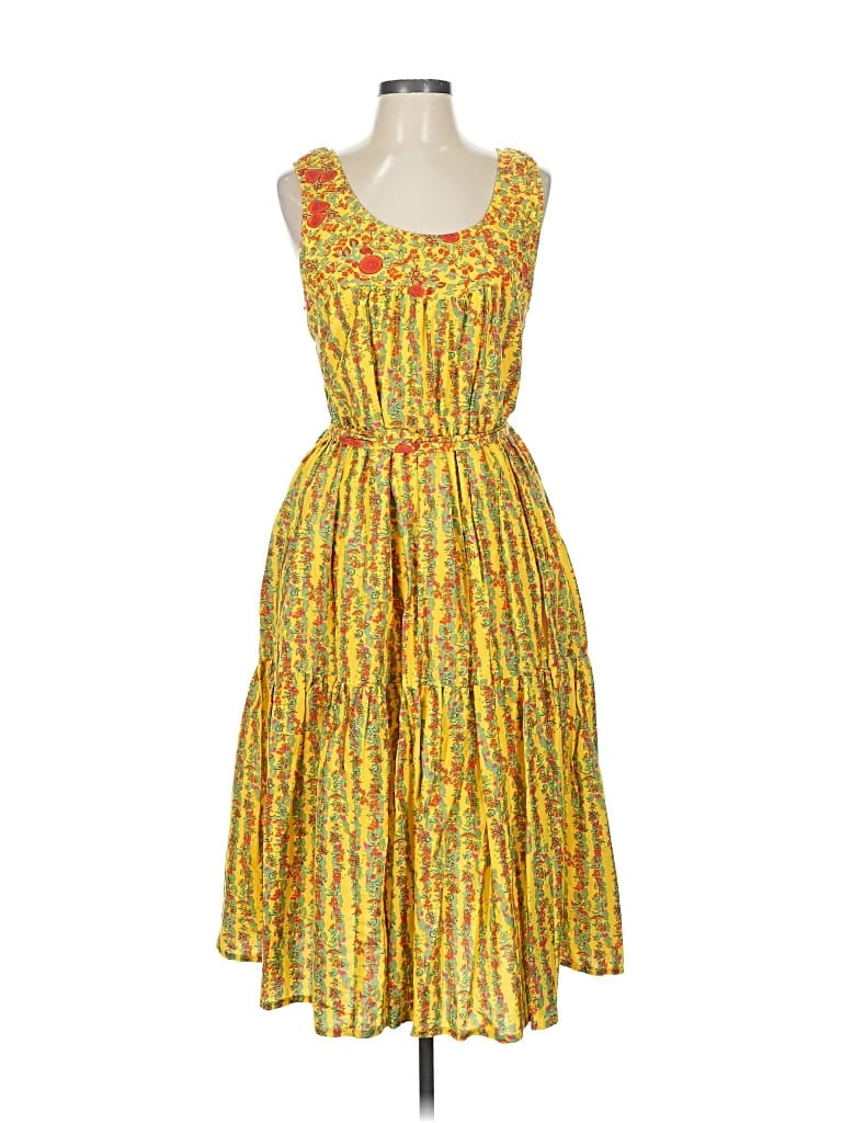 Pre-owned Roller Rabbit Casual Dress In Yellow