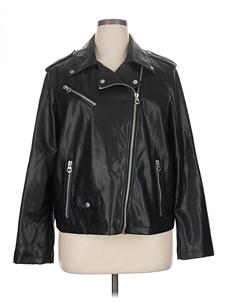 Pre-owned Scoop Jacket In Black