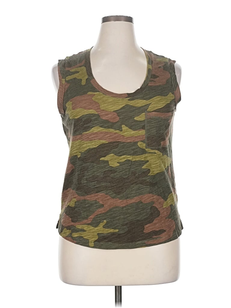 Pre-owned Sanctuary Tank Top Green Halter Neckline Tops