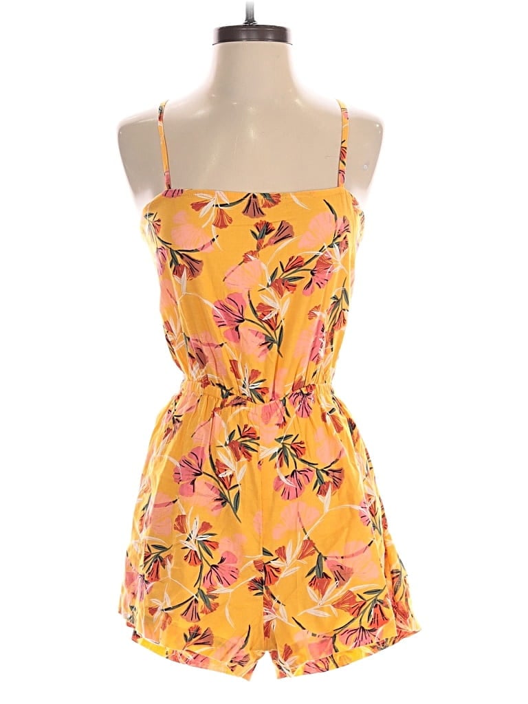 Pre-owned Roxy Romper In Yellow