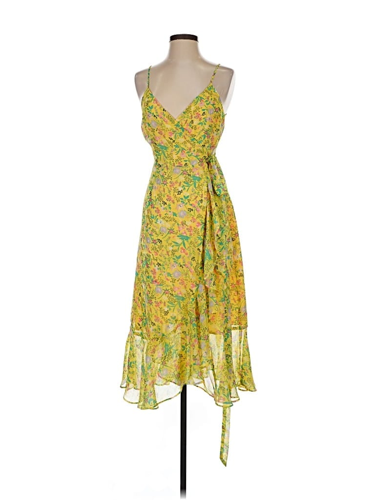 Pre-owned Lulus Cocktail Dress In Yellow