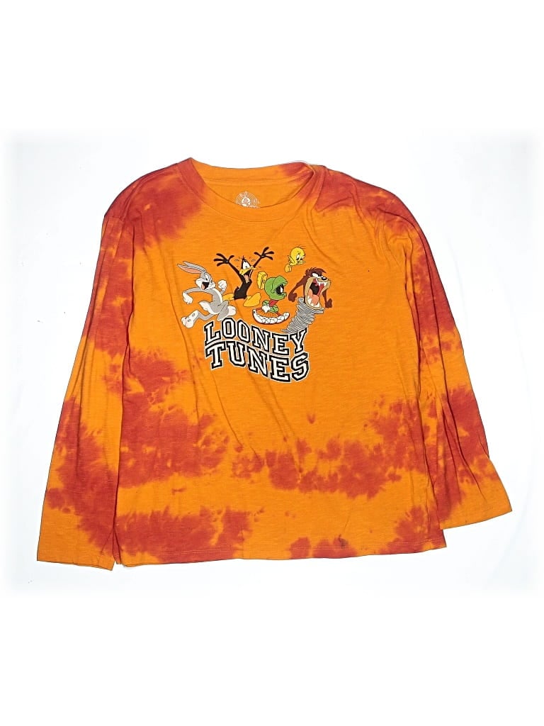 Pre-owned Looney Tunes Kids' Long Sleeve T-shirt In Orange