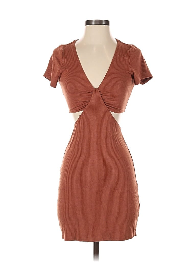 Pre-owned Abercrombie & Fitch Cocktail Dress In Brown