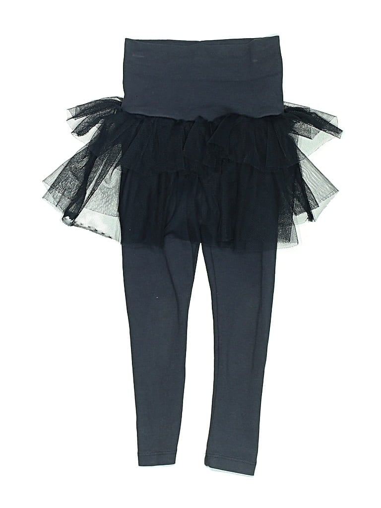 Pre-owned Tea Kids' Leggings In Black