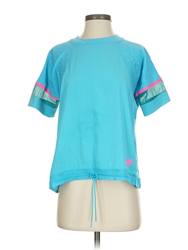 Pre-owned Nike Active T-shirt In Blue