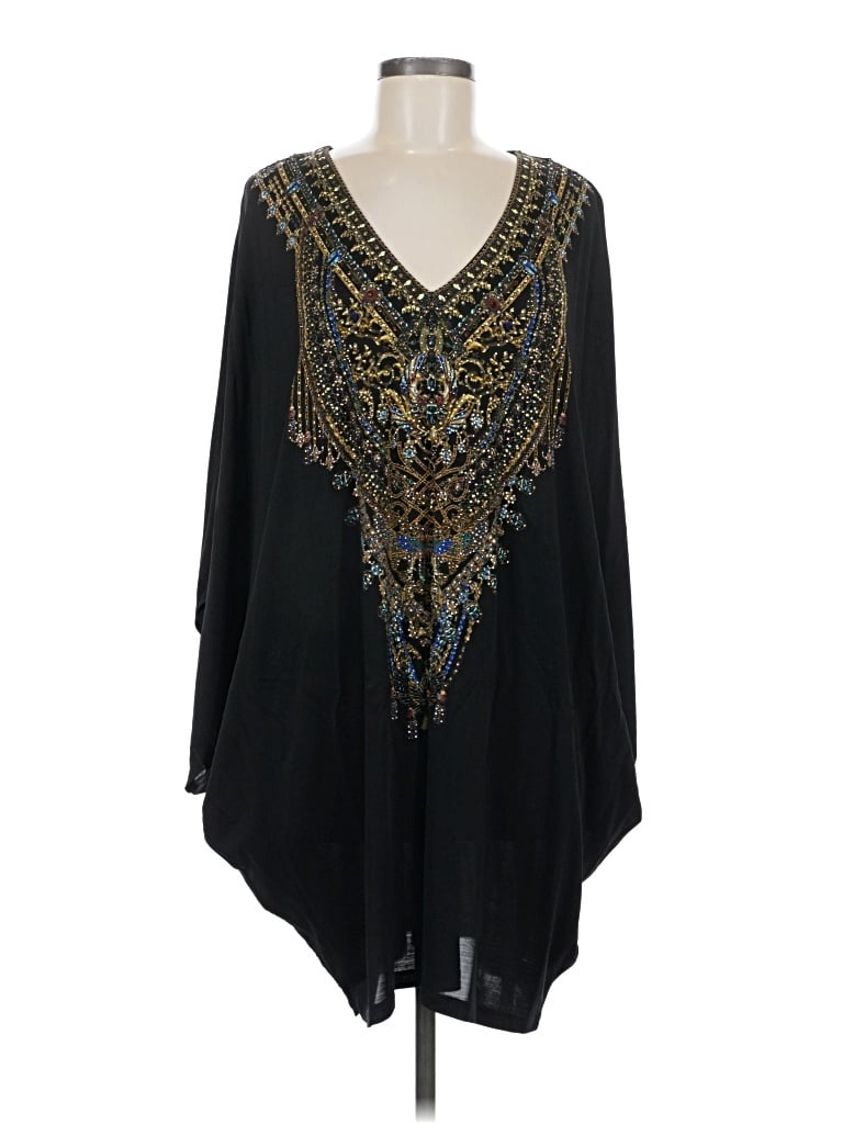 Pre-owned Camilla 3/4 Sleeve Blouse In Black