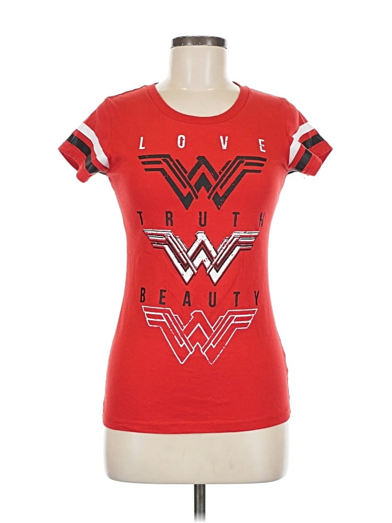 WONDER WOMAN Pre-owned Short Sleeve T-shirt In Red