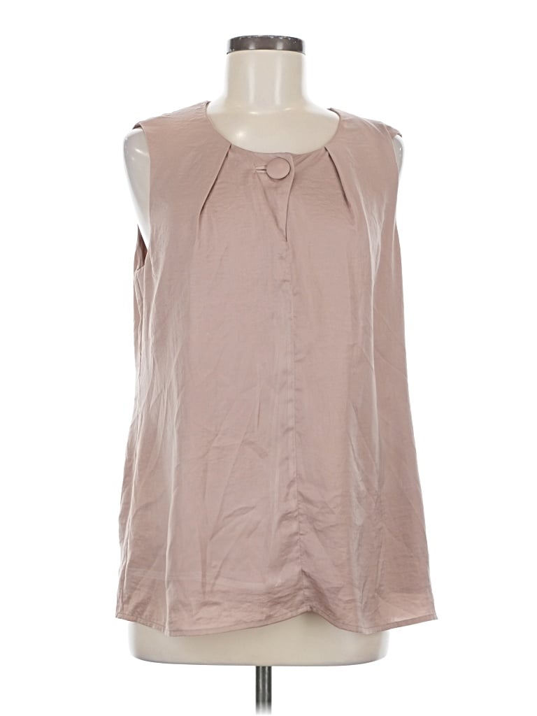 Pre-owned Cabi Sleeveless Blouse In Brown